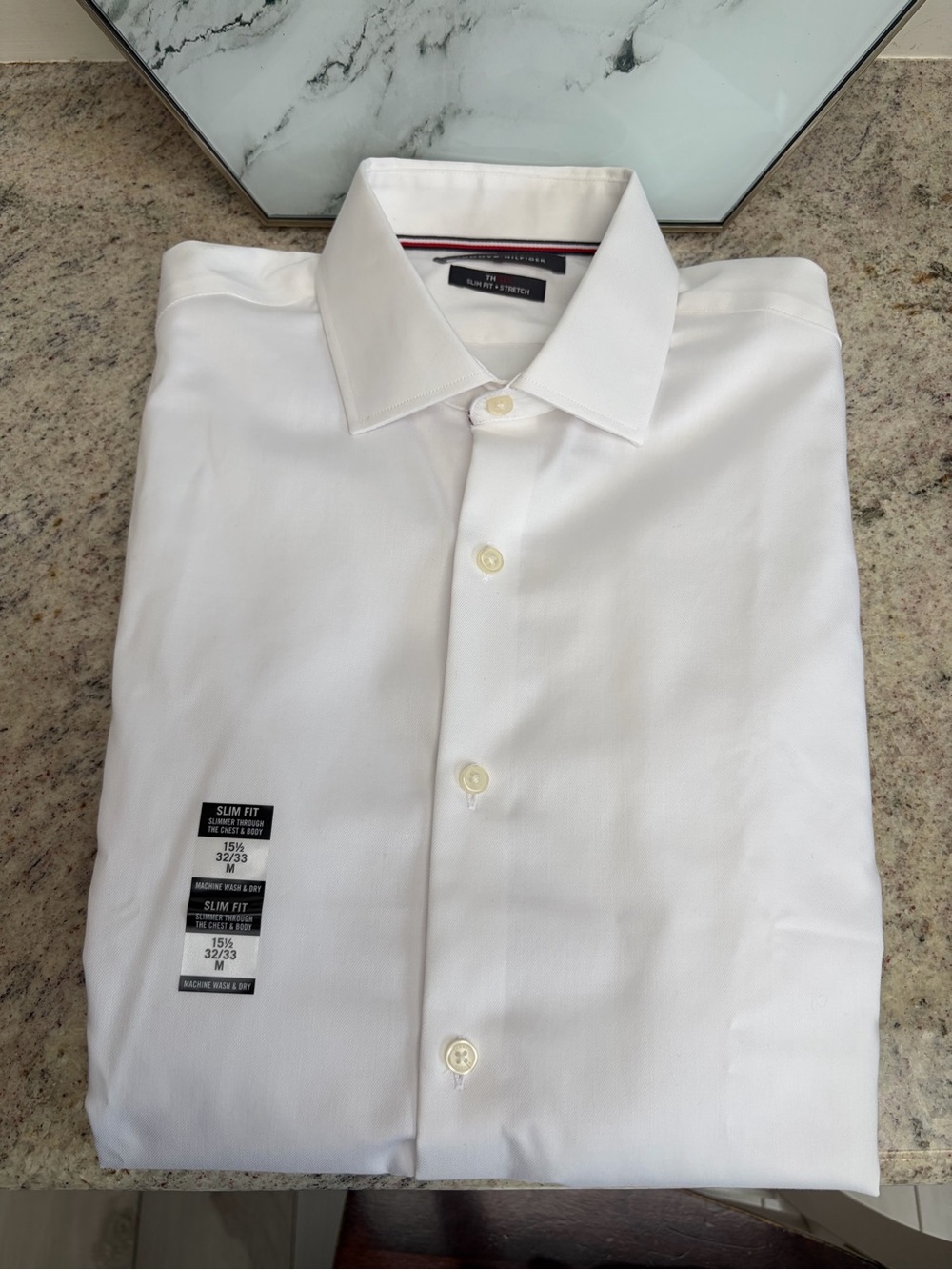 TOMMY HILFIGER WHITE SHIRT WITH TAGS